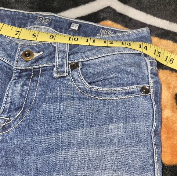 Gifted FREE with Purchase ⭐️ D-9 Joplin Distressed Flare Jeans 27 - Picture 7 of 16